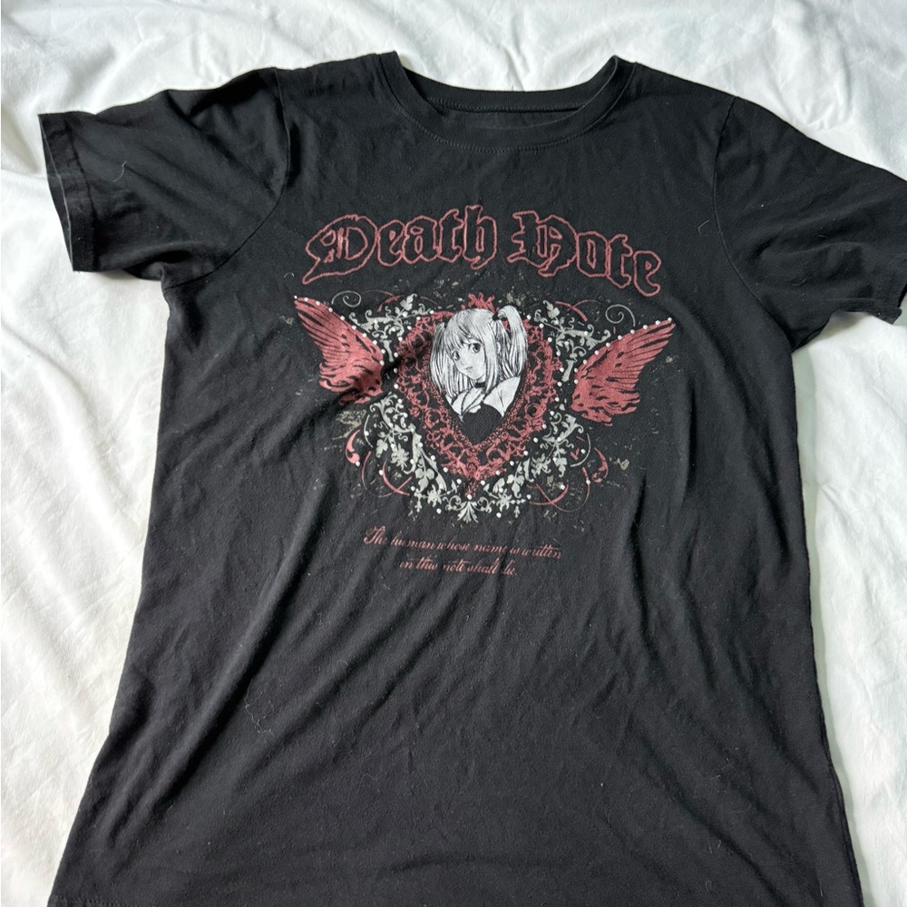 Ripple Junction Death Note Black and Red Graphic Tee